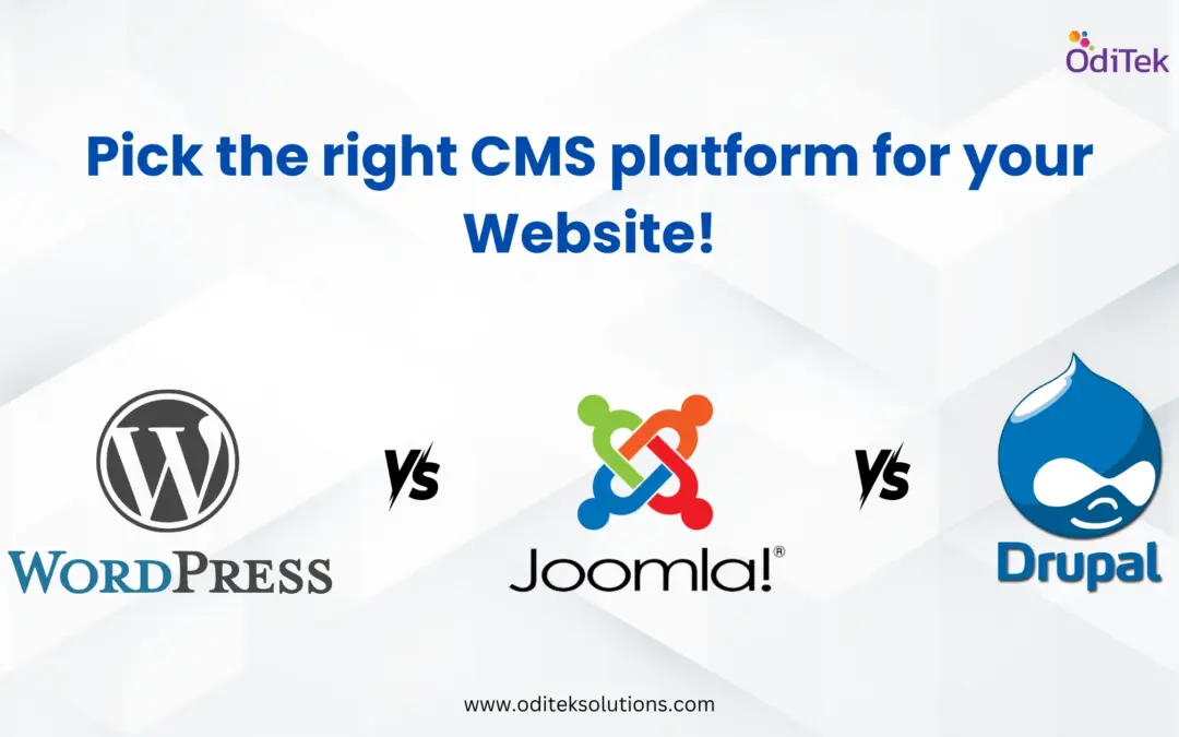 Comparing the Big Three: WordPress, Joomla, and Drupal